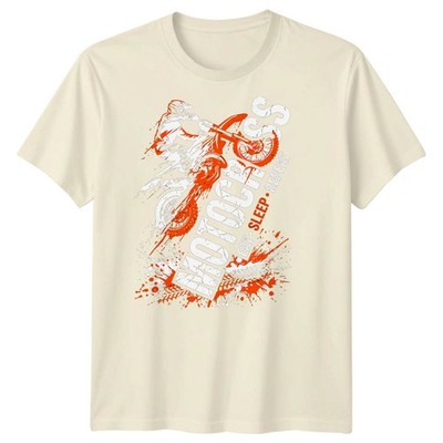 Eat Sleep Motocross Repeat Mens T Shirt Motorbike Cotton Christmas Gift Tee
