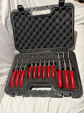 Snap-on Snap Ring Plier 12 Pc Set Model Pb202b Red