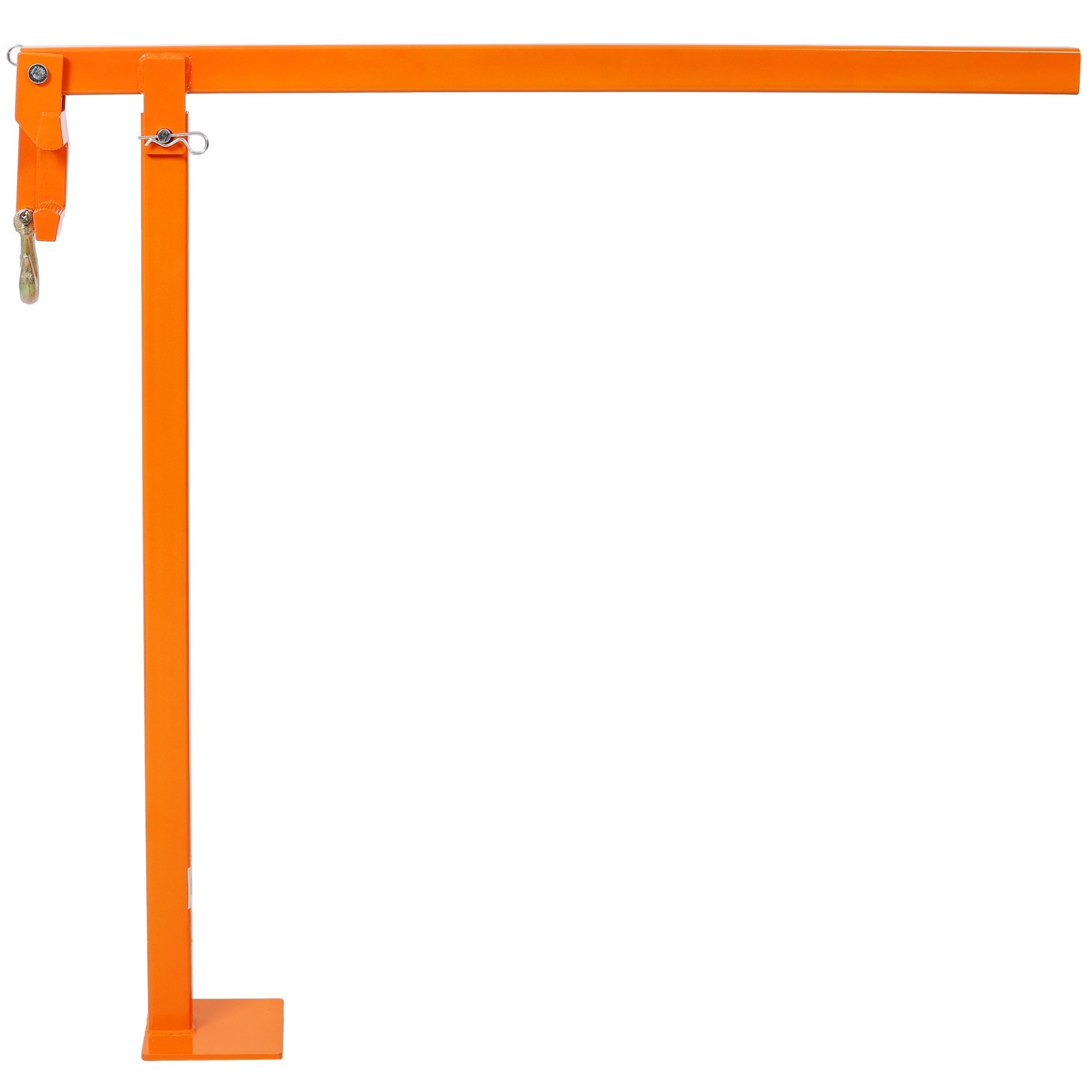 36" T-Post Puller with 47" Lifting Chain & Plate, Heavy-Duty Fence Tool, Orange