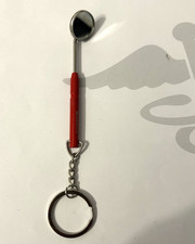 Brelok Lustro do ust Gabinet dentystyczny Opiekunka dentystyczna z czerwonym kolorem