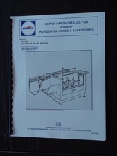 Sunnen Model CH-100 Line Hone Parts Manual - XCH1103D