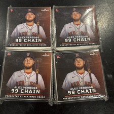 (4) BOSTON RED SOX  2022 Alex Verdugo #99 Chain Benjamin Moore Dog Tag Style