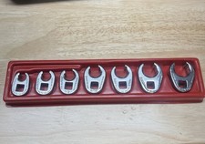 Snap-on 7 Pc 38 Dr 6-pt Sae Flank Drive Flare Nut Crowfoot Wrench Setfrh Snap-on 7 Pc 38 Dr 6-pt Sae Flank Drive Flare Nut Crowfoot Wrench Setfrh