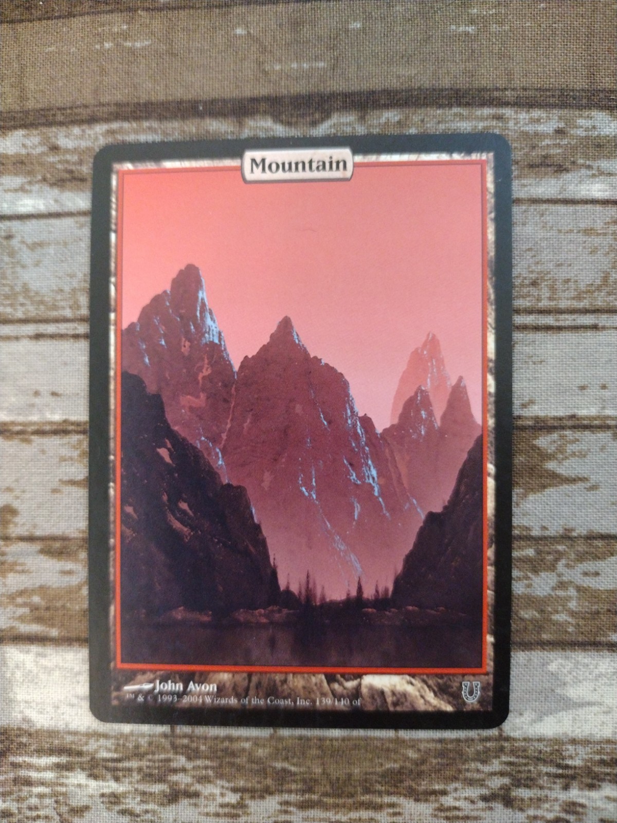 Mountain Full Art Unhinged Regular Magic MTG