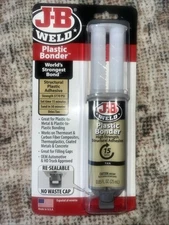 J-B Weld 50133 Plastic Bonder Structural Adhesive Syringe - Tan  7441470 NIB