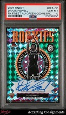 2025-26 Finest Green Geometric Refractor Drake Powell Rookie RC AUTO /75 PSA 10