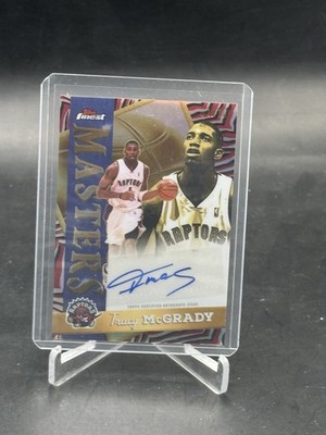 2025 Topps Finest Tracy McGrady Black Red Refractor Auto 1/10 Jersey # 1/1