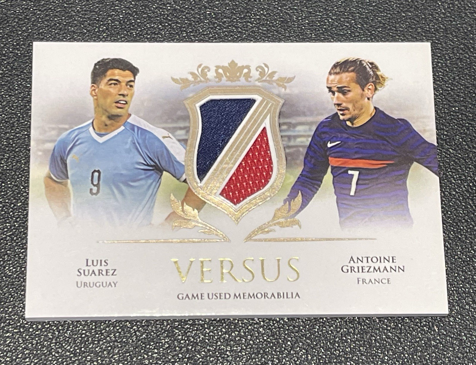 2021-22 FUTERA VERSUS Game Used Match Worn LUIS SUAREZ & ANTOINE GRIEZMANN 04/21