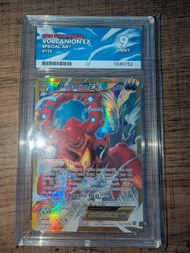 Pokémon TCG Volcanion EX Steam Siege 115/114 Secret Rare Ace 9