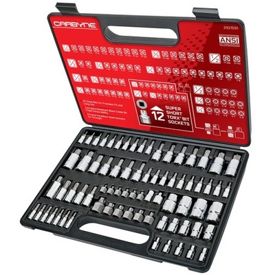 74-Piece Master Torx Bit Socket Set & E-Torx | One Size