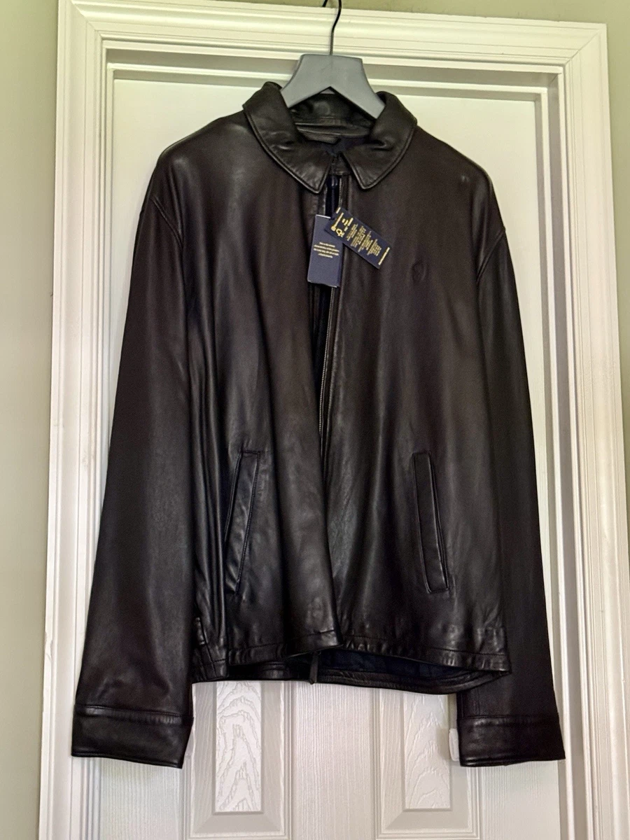 Polo Ralph Lauren Leather Black Coats & Jackets for Men for Sale