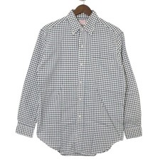 Vintage 50s 60s Brooks Brothers Button Down Shirt M Check Plaid Ivy League 15.5