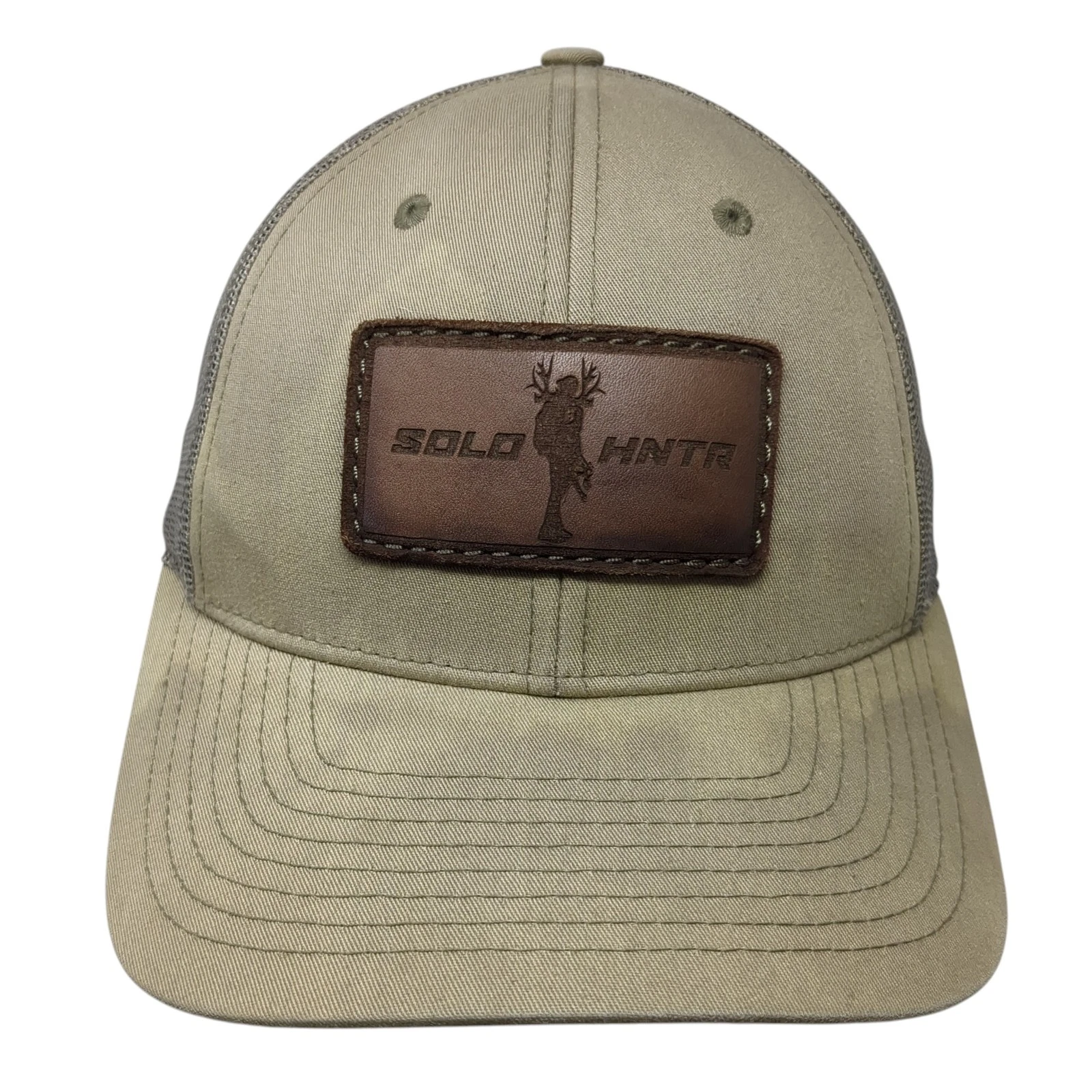 Solo Hunter Snapback Trucker Hat Green L Adjustable Embroidered Richardson