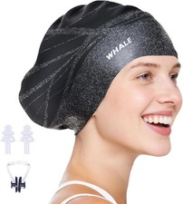 Extra Large Swim Cap Designed for Men and Women with Thick, Long Hair,