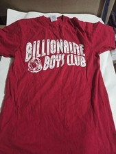 red Billionaire Boys Club Arch T-Shirt featuring a white graphic logo Size Small