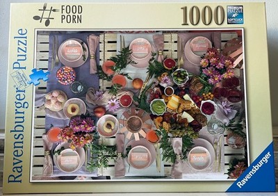 Ravensburger Complete  I Love You A Brunch  1000 Piece Jigsaw Puzzle Ex Cond