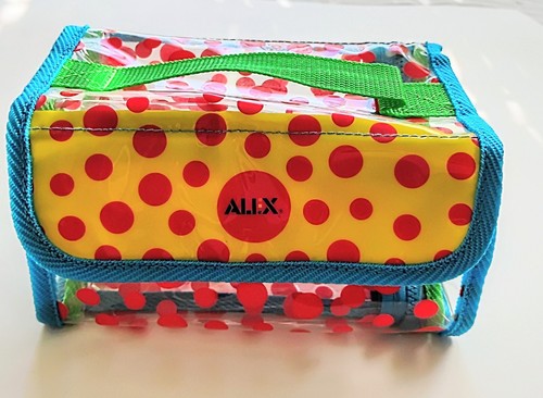 Colorful Polka Dot Case for Makeup/Travel/Kids/Crafts w/4 Sections CUTE!