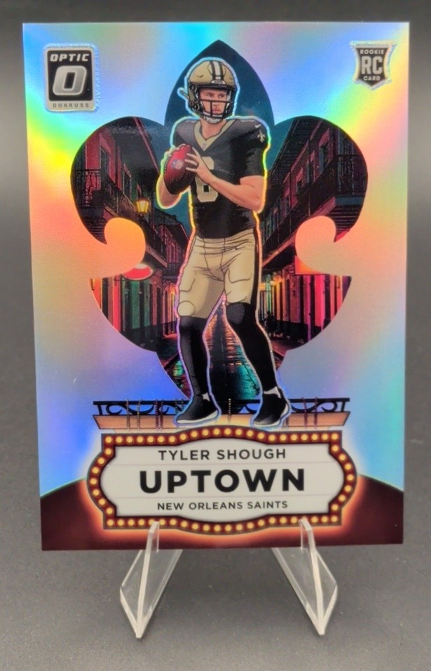 2025 Panini Football Donruss Optic Tyler Shough Uptown #24 RC New Orleans Saints