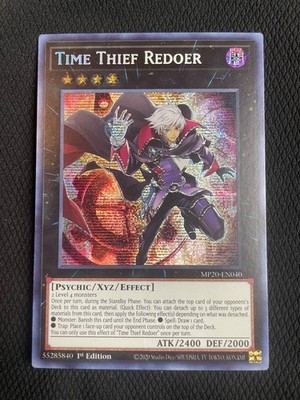 Yu-Gi-Oh! TCG Time Thief Redoer MP20 NM 1st Edition Prismatic Secret Rare