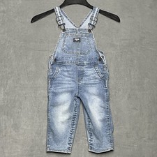 OshKosh B'gosh Baby Denim Overalls 24 Months Snap Legs Classic Jeans