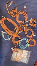 Lot of 12 Fiber Optic Patch Cables LC SC Duplex Singlemode Multimode Mix