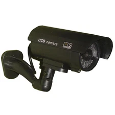 Fake Security Camera with LED Flashing Lights , Waterproof Home Surveillance