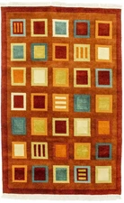 Handmade Indo-Tibetan Wool Oriental Rug Modern Tribal Kids Room Carpet 5X8 ft