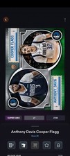 Topps NBA Collect DIGITAL Anthony Davis Cooper Flagg Duos 26 Super Rare - READ!!