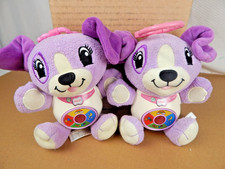 Leap Frog Interactive Dog Sing Snuggle Violet 8 Musical Light Up Clip on Lot