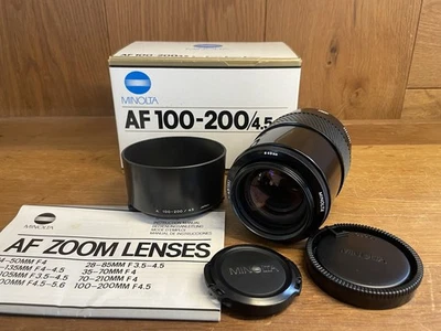 *Mint in Box* Minolta AF 100-200mm F/4.5 Telephoto Zoom Lens Minolta AF Sony A - Image 1 of 4