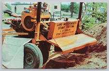 Postcard Advertising Land Improvements Stump Cutting Stony Point NY 1960s