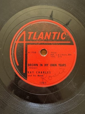 Ray Charles 78 Drown In My own Tears Mary Ann Soul Jump Blues VG Atlantic 10 