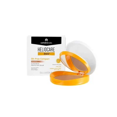 Heliocare 360 Oil-Free Compact Bronze SPF50+ Tinted Sunscreen for Face