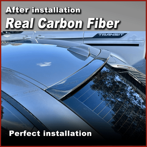 For BMW 1Series E82 135i Coupe 2008-13 Carbon Fiber Rear Roof Top Spoiler Wing - Picture 4 of 11