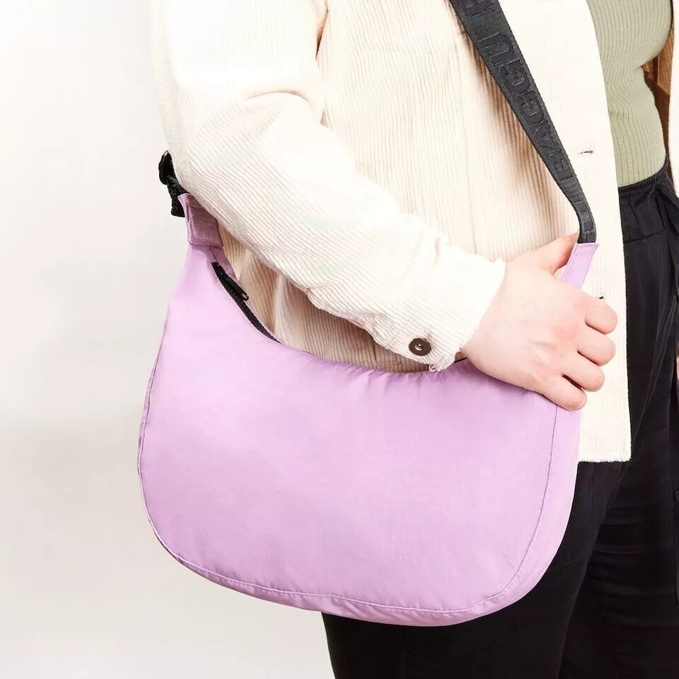 Rare Baggu Medium Nylon Crescent Bag Lavendar eBay