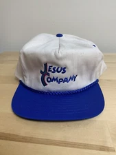 Vintage Retro Jesus Company Snapback Trucker Hat - Nissin Cap