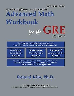 Advanced Math Workbook für die GRE, brandneu, kostenloses P&P in Großbritannien