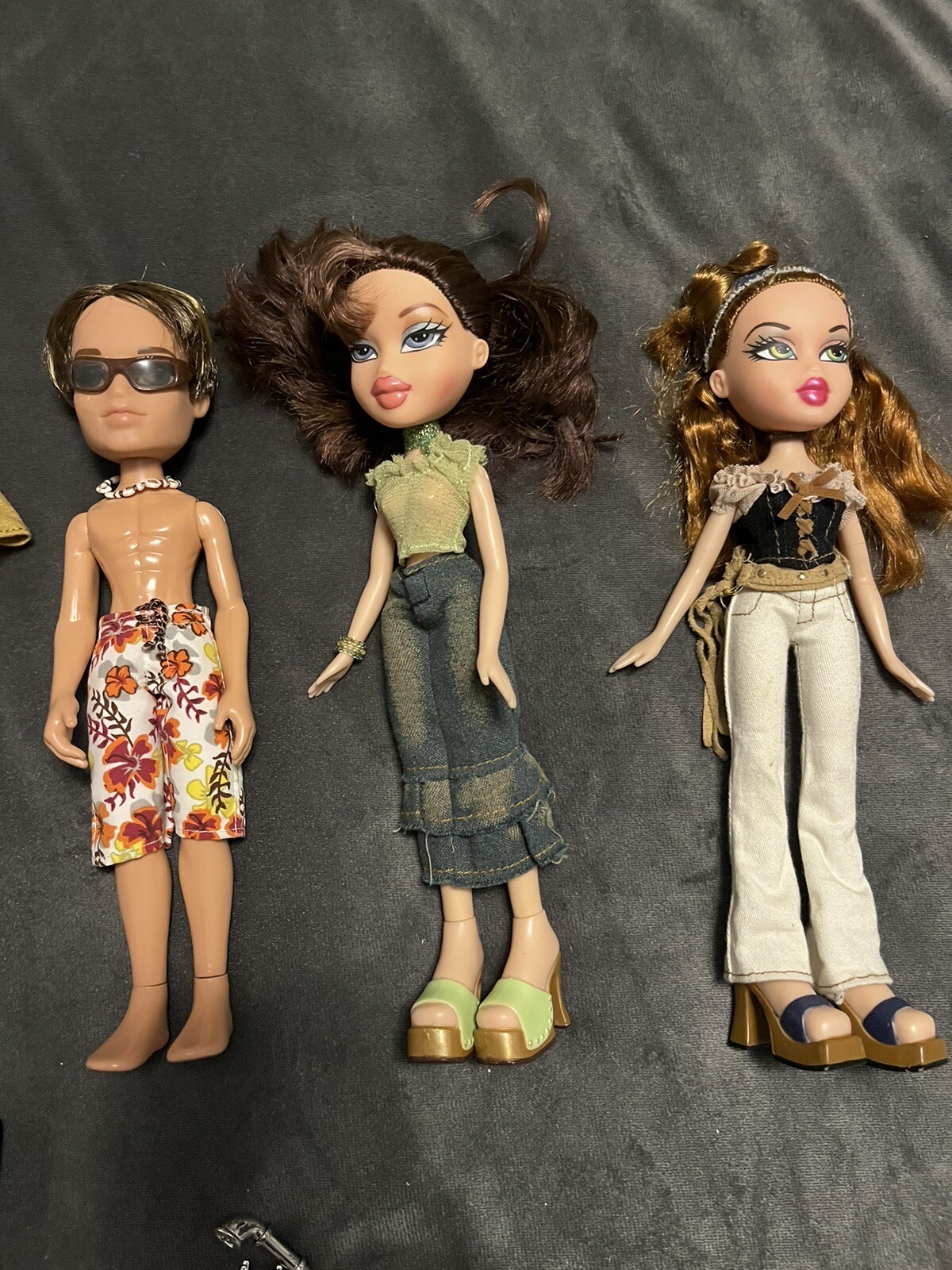 Bratz Dolls Lot Outfits Accessories Shoes Clothes Original First Boy Doll