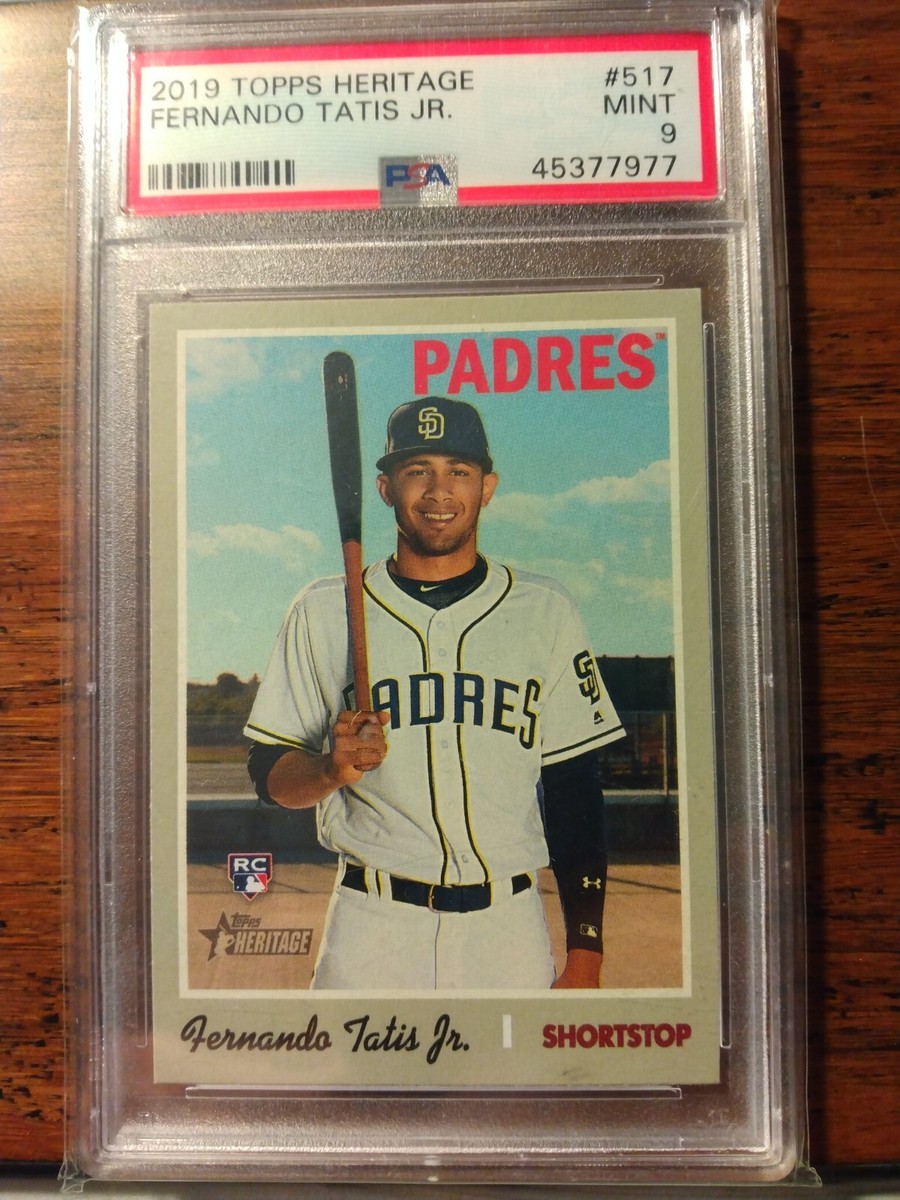 2019 Topps Heritage #517 Fernando Tatis Jr. Rookie PSA 9 MINT | eBay