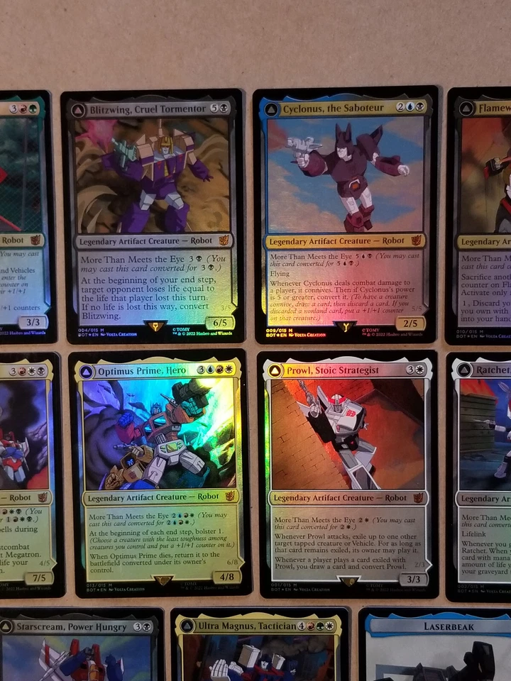MTG BRO BOT Transformers 15 Card FOIL Set w/ Ravage & Laserbeak Token NM/MINT - Image 3 of 4