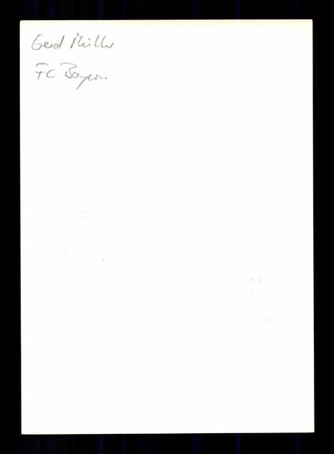 Gerd Müller FC Bayern München  Original Signiert + A 244561 - Bild 2 von 2