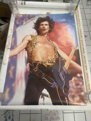 1982 Keith Richards Rolling Stones Poster AA 088 Anabas Printed in