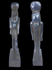 UNIQUE ANTIQUE ANCIENT EGYPTIAN Statue Goddess Sekhmet with Magic Hieroglyphic