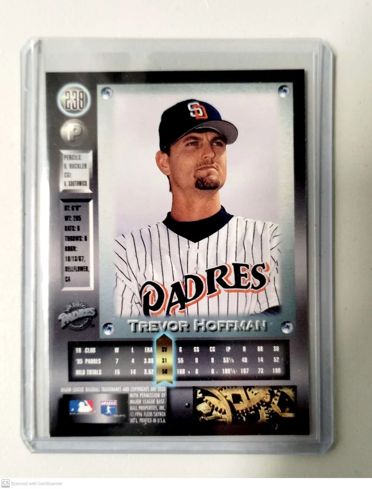 Trevor Hoffman 1996 Fleer Metal Universe #238 Padres - Image 2 of 2