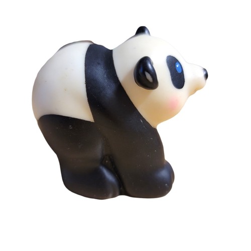 Fisher-Price Little People Black White Panda Bear Blushing Ark Share Care Zoo - Picture 5 of 6