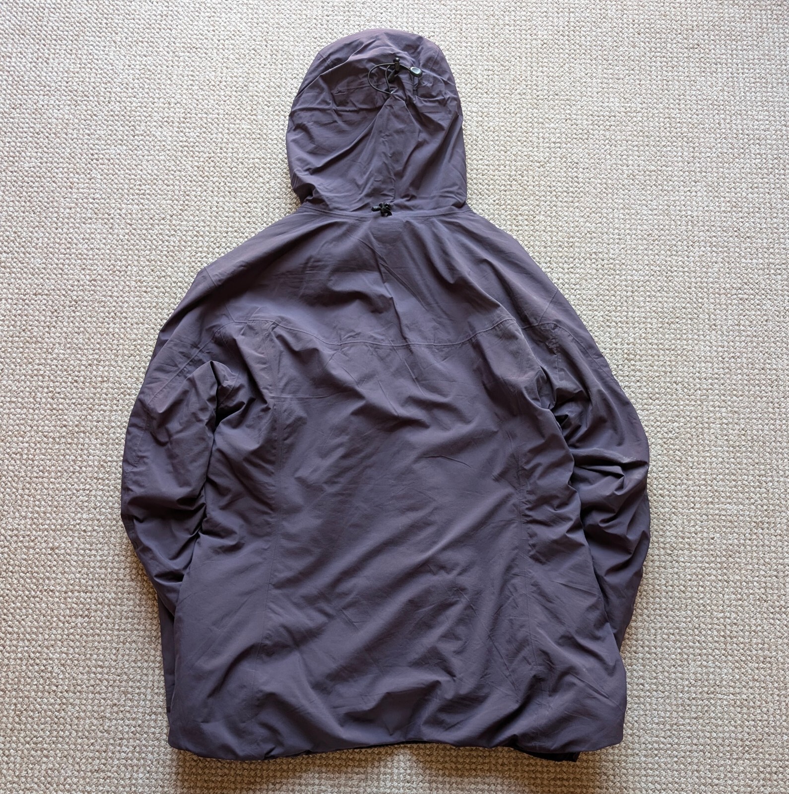 Arc'teryx Kappa Felpa con Cappuccio Windstopper Giacca Isolata Viola Donna XL #ARC398
