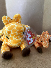 Ty Beanie Baby Twigs the Giraffe RARE w/Mini MacDonalds Version PVC 1995