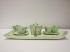 Servizio caffè ceramica Lenci Mario Sturani Musica pubblicato ceramic coffee 