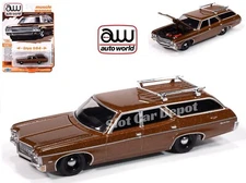 Auto World 1970 Chevy Kingswood Estate (COPPER) 1:64 Scale Diecast Car 452A