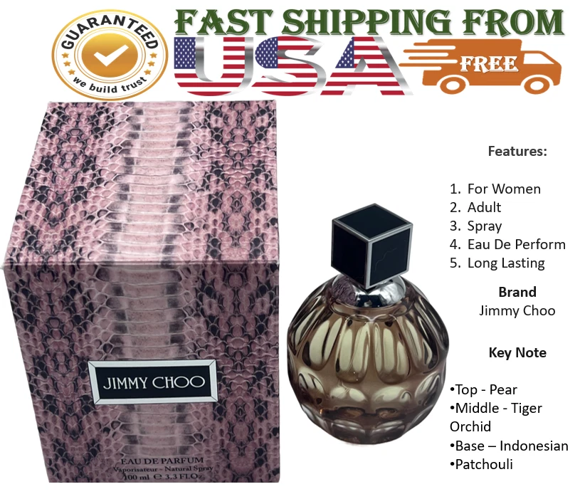 Perfume para mujer de Jimmy Choo eau de perform eau de parfum spray 3,3 oz. Ideal para regalo Foto 3 de 4